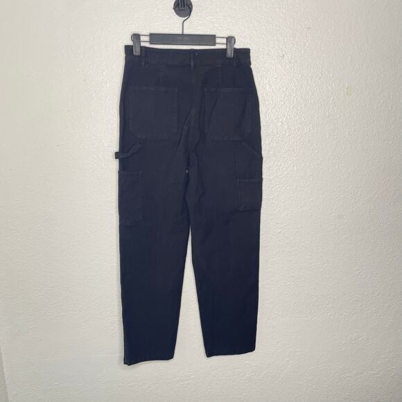 Aritzia Wilfred Free Womens Pants Size 4 Black High Rise Utility Cargo - Picture 2 of 15